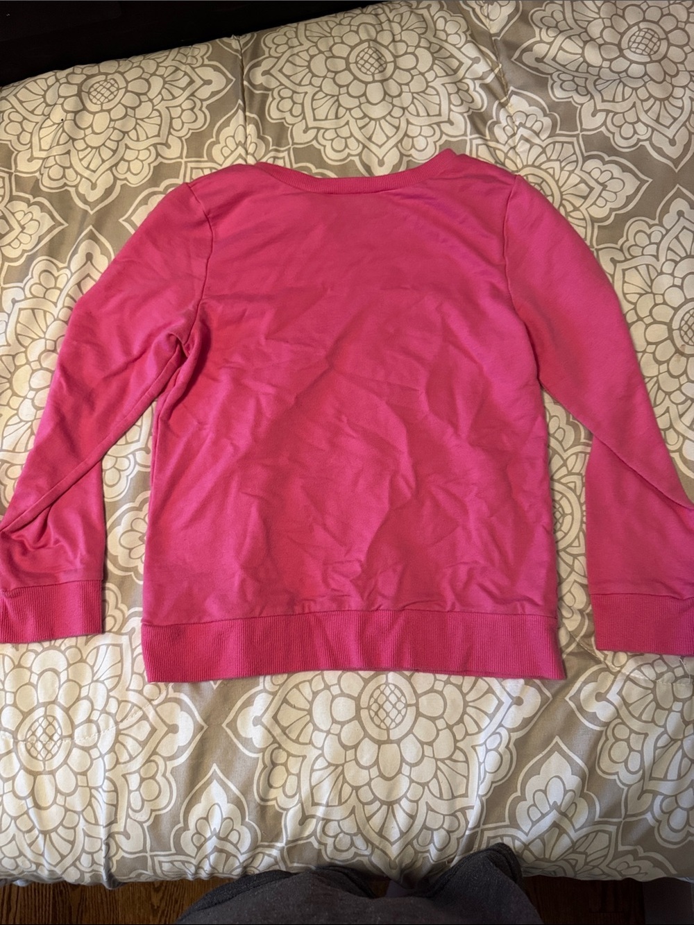 JoJo Siwa Girl’s Hot Pink Sweatshirt with Rainbow Bow Graphic Size 10/12 - Picture 6 of 6